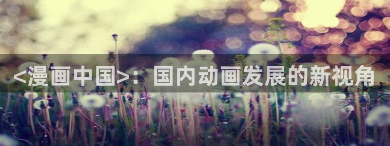 虫虫漫画网免费阅读弹窗入口：<漫画中国>：国内动画发展的新视角